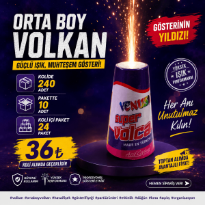 Düğün Şovu İçin Orta Boy Volkan